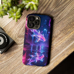 Neon Koi Reflection Vaporwave phone case | Tough Cover
