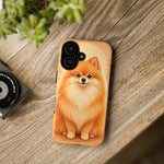 Pomeranian Tiny Fox Fluffy Art Tough Phone Case