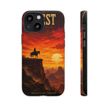 Western Sunset Cowboy Phone Case | Rugged Protective Cover