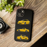 Yellow S2000 Convertible Sports Car Tough Phone Case Multi View