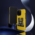 1969 Camaro Z28 Yellow Front View Muscle Car Tough Phone Case