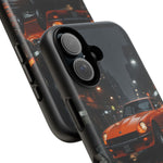 Orange Datsun 240Z on Rainy City Street phone case | Tough Cases