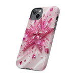 Pink Glitter Star Tough Case | Sparkle Phone Case