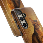 Abyssinian Warm Ticked Portrait Art Tough Phone Case