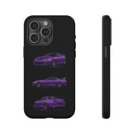 MK4 Supra Phone Case Purple, Three-View Vector Cover