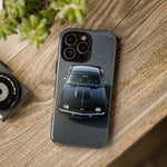 1969 Camaro SS Black Overhead Tough Phone Case Cover Gift Art