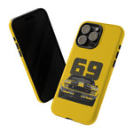 1969 Camaro Z28 Yellow Front View Muscle Car Tough Phone Case