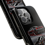 NSX Dual View Black Red JDM Sports Car Tough Phone Case Gift