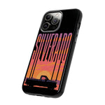 Silverado sunset truck Phone Case | Retro pickup silhouette