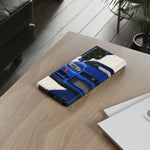 R34 Skyline GT-R Bayside Blue Tough Phone Case for 90s JDM Fans