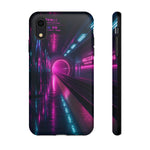 Neon Future Subway Station Tough Phone Case Cover Gift Art