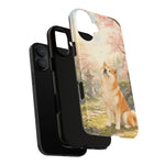 Akita under Cherry Blossoms Dog Breed Phone Case