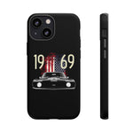 1969 Camaro SS American Flag Tough Phone Case Cover Gift Art