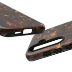 Tabby Cat on Christmas Tree phone case | Tough Case