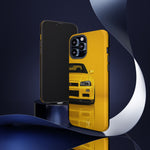 Yellow Skyline Phone Case, R34 GTR 90s JDM Legend Tough Cover for Men Gift