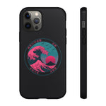 Great Dream Wave Circular Badge Vaporwave Phone Case – Japanese Aesthetic