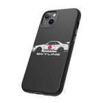 R34 Skyline Japanese Flag Race Car Phone Case | JDM GT-R Tough Cover