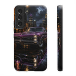 67 GTO Phone Case Purple, Rainy City Night Muscle Car Tough Cover