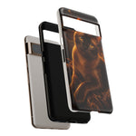 Burmese Golden Sable Portrait Art Tough Phone Case
