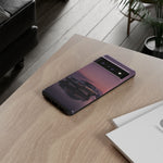 Sunset Skyline GT-R R32 phone case | car reflection, purple dusk