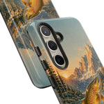 Leaping Golden Trout Lake Scene phone case | Tough Cover