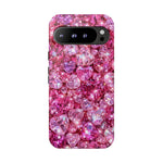 Pink Heart Gem Pattern phone case | Tough Case