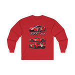 2018 Ford GT Red Sports Cars Racing Graphic Long Sleeve T-Shirt