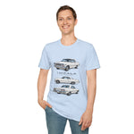 Classic 1963 Chevy Impala Illustration T-Shirt | Vintage Car Trio