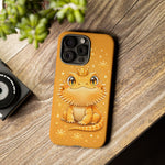 Bearded Dragon Kawaii Crown Art Tough Phone Case