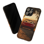 Miata Phone Case, Red JDM Roadster Golden Hour Trail Cover, Gift