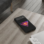 Synthwave Sunset Triangle Phone Case Retro Vaporwave Case