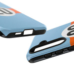 Copy of Blue Orange Number 20 Retro Racing Stripe Tough Phone Case Cover