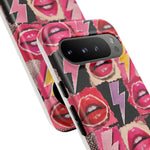 Pop Art Lips and Lightning Bolt Phone Case