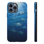 Amberjack School Phone Case, Open Water Sunlight Tough Cover