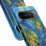 Mahi Mahi School Phone Case, Dorado Fish Frenzy Cover for Anglers