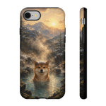 Shiba Inu Forest Hot Spring phone case | Tough Cases