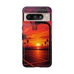 Basketball Court Sunset Phone Case | Tough Phone Case