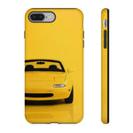 Yellow Miata Phone Case, NA Roadster 90s JDM Legend Cover