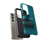 Muscle Car Phone Case Teal 69 Camaro SS, Retro Classic Cover, Guys Gift