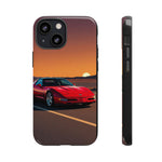 Red C4 ZR-1 King of the Hill Art Tough Phone Case