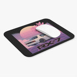 Mazda RX-7 Vaporwave Mouse Pad – JDM Retro Car Aesthetic Desk Mat