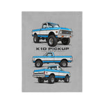 1972 Chevy K10 Pickup truck blanket | Velveteen microfiber throw