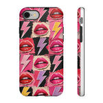 Pop Art Lips and Lightning Bolt Phone Case