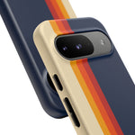 Retro Rainbow Stripe Phone Case | Tough Phone Case