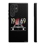 1969 Camaro SS American Flag Tough Phone Case Cover Gift Art