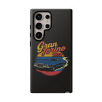 1972 Gran Torino Blue Retro Muscle Car Tough Phone Case Cover