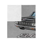 1959 El Camino Classic Car Velveteen Blanket | Vintage Chevy Auto