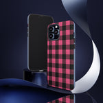 Pink Black Buffalo Plaid Phone Case