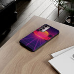 Classic Grid Sunset Vaporwave Art Tough Phone Case