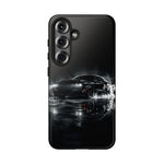Black Sports Car Illustration 2023 Challenger SRT phone case | Car Drift Reflection